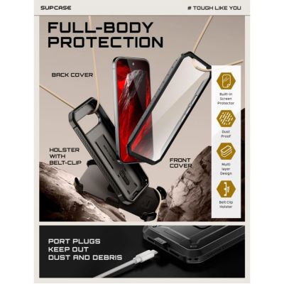 5. Etui Supcase Unicorn Beetle Pro na Google Pixel 11 Pro - czarne