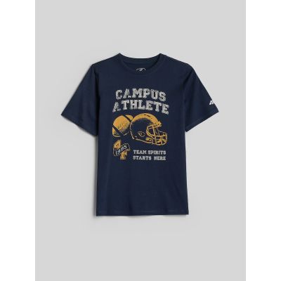 6. T-shirt regular z nadrukiem chłopięcy 4F 4FJRAW26TTSHM4526-31S