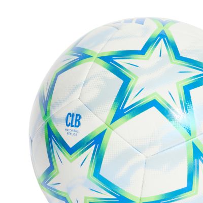 4. Piłka nożna adidas UCL Club 26/27 League Stage biało-niebiesko-zielona KX5863