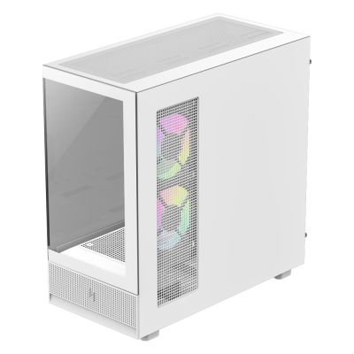 11. GameMax NEX C51 WH zabezpieczenia & uchwyty komputerów Biały