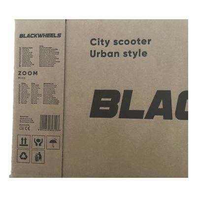 10. Blackwheels Zoom Dorośli Klasyczna hulajnoga Czarny, Miętowy