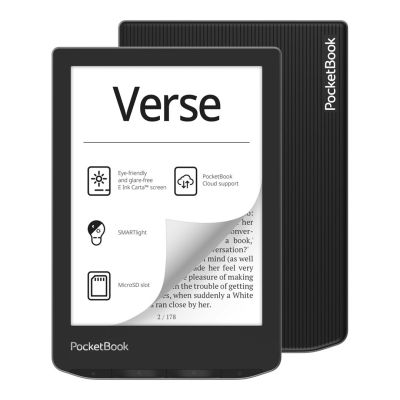 3. Czytnik Ebook PocketBook Verse 629 6" 8GB Wi-Fi Mist Gray