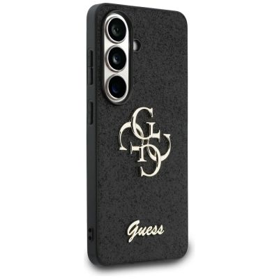 4. Etui Guess Fixed Glitter Big 4G Metal Logo do Samsung Galaxy S26 - czarne