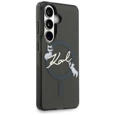 4. Etui Karl Lagerfeld IML KC Script MagSafe na Samsung Galaxy S26 - czarne