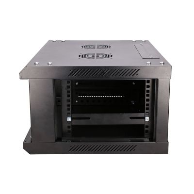 5. Extralink Szafa rack 4U 600x450 Czarna montowana na ścianie