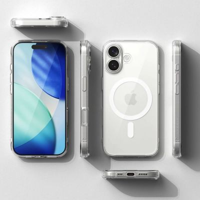 5. Etui Ringke Fusion Magnetic MagSafe na iPhone 17 - przezroczyste
