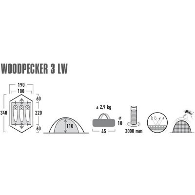 24. Namiot High Peak Woodpecker 3 LW 10195