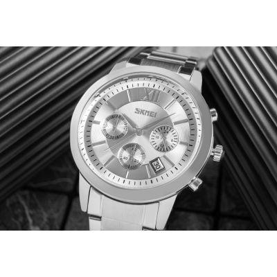 6. Zegarek Męski Skmei 9097SI + BOX
