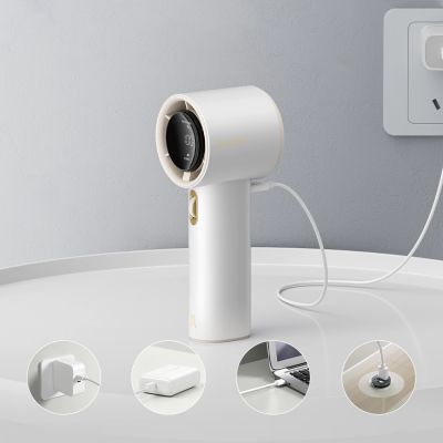 9. Mini dmuchawa Jisulife Handheld Fan Pro1 3600mAh FA53 (ABS) przenośny wiatraczek wentylator USB - biały