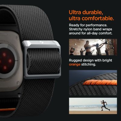 9. Etui z paskiem Spigen Lite Fit Pro na Apple Watch Ultra 1 / 2 (49 mm) - czarny mat