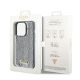 8. Etui Guess Sequin Script Metal na iPhone 14 Pro - srebrne