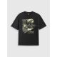 5. T-shirt loose z nadrukiem damski 4F 4FRSS26TTSHF3705-20S