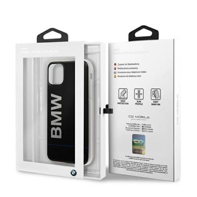 8. Etui BMW Signature Printed Logo na iPhone 11 Pro Max - czarne