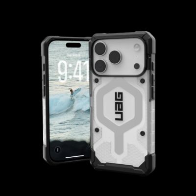 Etui UAG Pathfinder Clear MagSafe na iPhone 17 Pro - biało-szare