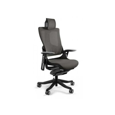 3. Fotel biurowy Wau 2 NW41 siatka charcoal/czarny