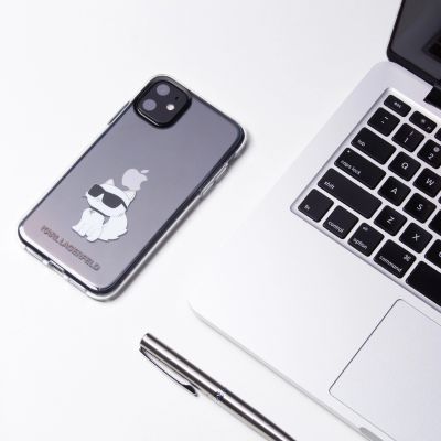 8. Etui Karl Lagerfeld Ikonik Choupette na iPhone 11 / Xr - przezroczyste