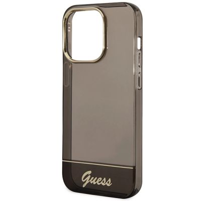 6. Etui Guess Translucent na iPhone 14 Pro - czarne