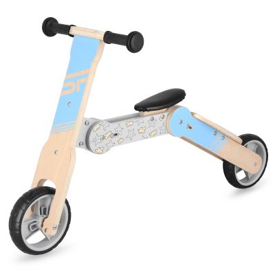 2. Rowerek biegowy i hulajnoga dziecięca 2w1 Spokey WOO-RIDE MULTI 940906 niebieski