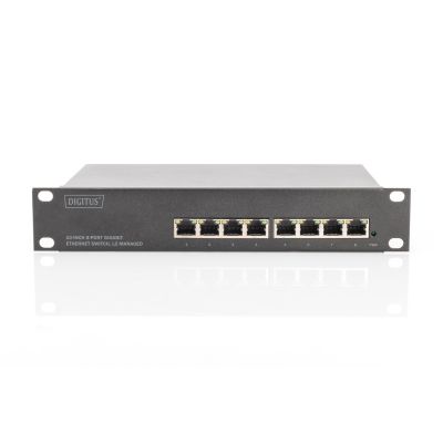 13. Przełącznik sieciowy zarządzalny warstwy L2 10" 8xRJ45 10/100/1000 Mb/s