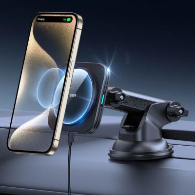 5. Uchwyt samochodowy ESR Halolock Magnetic MagSafe QI2 15W - czarne