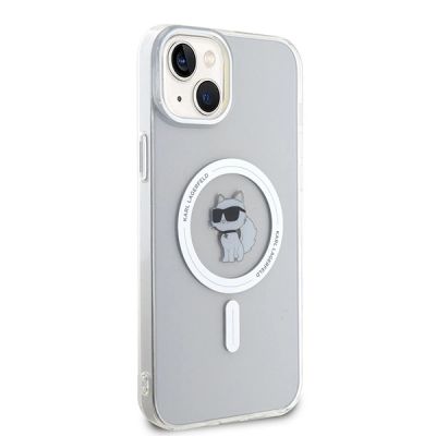 4. Etui Karl Lagerfeld IML Choupette MagSafe na iPhone 15 Plus - przezroczyste