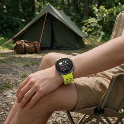 4. Pasek Tech-Protect Iconband Pro na Samsung Galaxy Watch Ultra 47 mm - limonkowo-szary