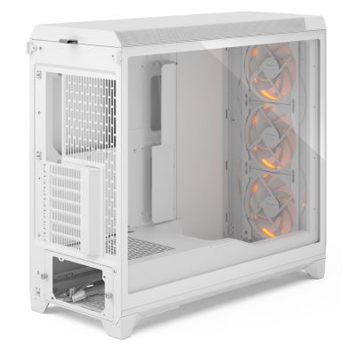 14. Fractal Meshify 3 XL White RGB TG Midi Tower Gaming Gehäuse weiß