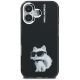 3. Etui Karl Lagerfeld IML Aquarelle Choupette & Logo na iPhone 16 - czarne
