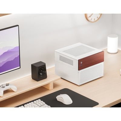 4. Jonsbo N4 WHITE zabezpieczenia & uchwyty komputerów Micro Tower Biały