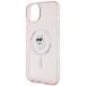 6. Etui Karl Lagerfeld IML Choupette MagSafe na iPhone 15 Plus - różowe