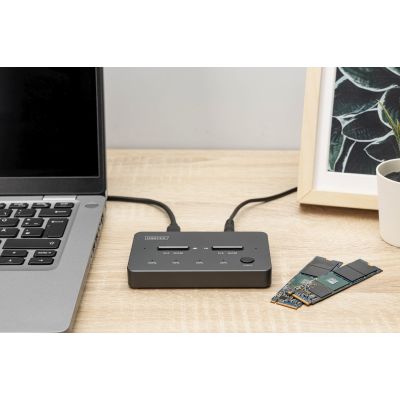 3. Digitus Stacja klonująca NVMe Obudowa USB3.1 Gen2 Type-C NVMe M.2 SSD