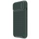 2. Nillkin Textured S Case etui iPhone 14 Pro Max pancerny pokrowiec z osłoną na aparat ciemnozielone
