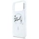 6. Etui Karl Lagerfeld Liquid Glitter Karl Script Logo MagSafe na iPhone 17 Pro Max - przezroczyste