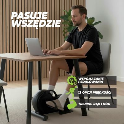 35. VIRTUFIT ELEKTRYCZNY ROWER STACJONARNY MB450 - TRENAŻER MOBILNOŚCI
