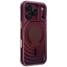 Etui UNIQ Coehl Vela Magnetic Charging na iPhone 18 Pro / 17 Pro - bordowe