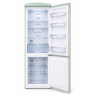 2. Lodówka Retro Ravanson LKK-315RM 597mm x 707mm x 1943 mm | 315l | Total No Frost | klasa E | miętowy