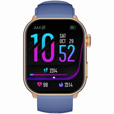 5. Smartwatch Damski GRAVITY GT28-8 Pasek + Bransoleta Różowe złoto Granatowy