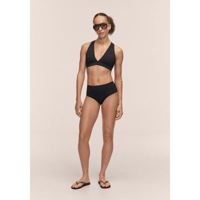 4. Stanik kąpielowy CASALL V-Neck Crossback Bikini Top kolor czarny