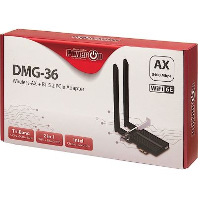 4. Inter-Tech DMG-36 Wewnętrzny WLAN / Bluetooth 5400 Mbit/s