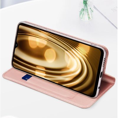 16. Dux Ducis Skin Pro etui Oppo Reno 8 pokrowiec z klapką portfel na kartę podstawka niebieskie