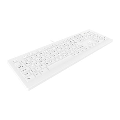 2. Contour Design Active Key AK-C8100F-UVS-W/GE klawiatura Medyczna USB QWERTZ Niemiecki Biały