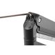 58. Ramię biurkowe pojedyńcze z zaciskiem 1xLCD z sprężyną gazową max. 35" i 15kg