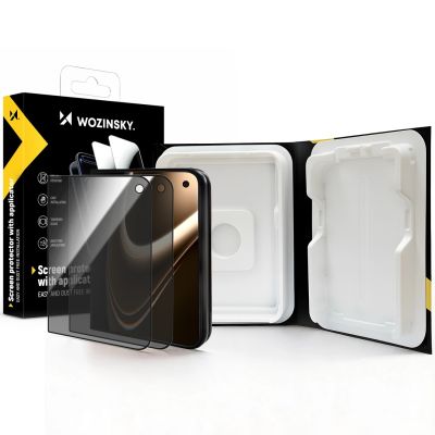 Szkło prywatyzujące Wozinsky EasyFit Privacy Glass na iPhone Duo - 2 szt.