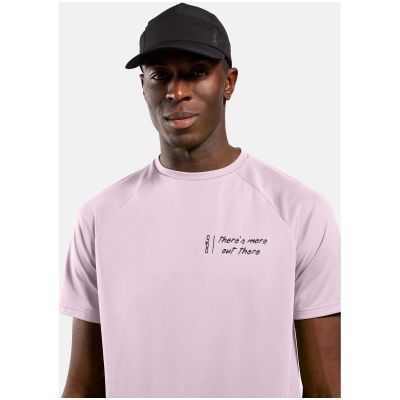 2. Koszulka z krótkim rękawem męska ODLO T-shirt crew neck s/s ESSENTIAL PRINT różowa