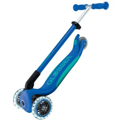 8. Globber Primo Foldable Plus Lights Dzieci Klasyczna hulajnoga Niebieski, Granatowy (marynarski)