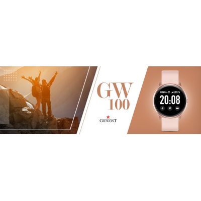 9. Smartwatch GIEWONT GW100-5 Różowy