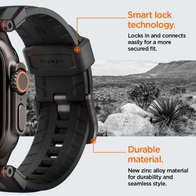 12. Pasek Spigen DuraPro Armor na Apple Watch 44 / 45 / 46 / 49 mm - granatowy