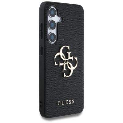 4. Etui Guess Grained Big 4G Logo Small Classic Logo do Samsung Galaxy S25 Plus czarny