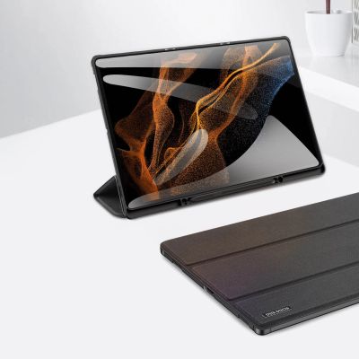 13. DUX DUCIS Domo składany pokrowiec etui na tablet z funkcją Smart Sleep podstawka Samsung Galaxy Tab S8/S9 Ultra czarny