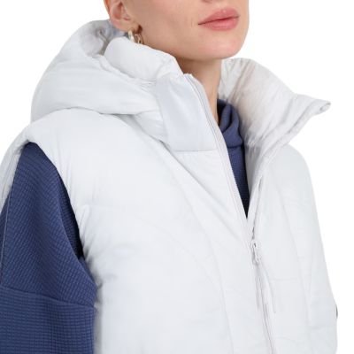 4. Kamizelka damska 4F F299 chłodny jasny szary 4FWAW25TVJAF299 27S